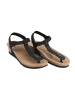 Ballerin's Leren teenslippers "Amorium" zwart