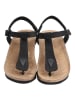 Ballerin's Leren teenslippers "Amorium" zwart