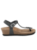 Ballerin's Leren teenslippers "Amorium" blauw