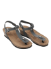 Ballerin's Leren teenslippers "Amorium" blauw