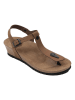Ballerin's Leren teenslippers "Amorium" lichtbruin