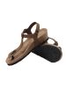 Ballerin's Leren teenslippers "Amorium" lichtbruin