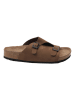 Ballerin's Leren slippers "Anavarza" lichtbruin