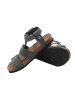 Ballerin's Leder-Sandalen "Assos" in Blau