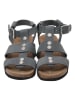 Ballerin's Leder-Sandalen "Assos" in Blau