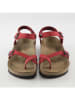 Ballerin's Leren teenslippers "Ephesus" rood