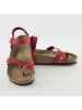 Ballerin's Leren teenslippers "Ephesus" rood