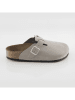 Ballerin's Leren clogs "Hasanfeyf" lichtgrijs