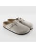 Ballerin's Leren clogs "Hasanfeyf" lichtgrijs