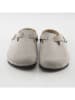 Ballerin's Leren clogs "Hasanfeyf" lichtgrijs
