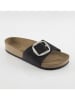Ballerin's Leren slippers "Herakleia" zwart