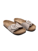 Ballerin's Leren slippers "Herakleia" lichtgrijs