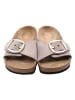 Ballerin's Leren slippers "Herakleia" lichtgrijs
