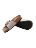 Ballerin's Leren slippers "Herakleia" lichtgrijs