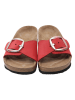 Ballerin's Leren slippers "Herakleia" rood