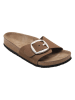 Ballerin's Leren slippers "Herakleia" lichtbruin