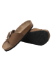 Ballerin's Leren slippers "Herakleia" lichtbruin