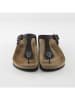Ballerin's Leren teenslippers "Istanbul" zwart