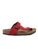 Ballerin's Leder-Zehentrenner "Ksantos" in Rot
