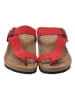 Ballerin's Leder-Zehentrenner "Ksantos" in Rot
