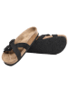 Ballerin's Leder-Pantoletten "Magnesia" in Schwarz