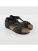 Ballerin's Leder-Sandalen "Myra" in Schwarz