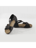 Ballerin's Leder-Sandalen "Myra" in Schwarz