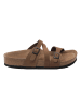 Ballerin's Leren slippers "Pisidia" lichtbruin