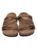 Ballerin's Leren slippers "Pisidia" lichtbruin