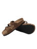 Ballerin's Leren slippers "Pisidia" lichtbruin