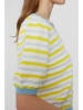 NÜMPH Sweter "Bliss" w kolorze żółto-błękitnym