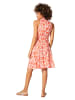 Aller Simplement Kleid in Orange/ Weiß