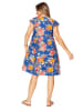 Aller Simplement Kleid in Blau/ Orange