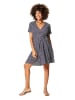 Aller Simplement Kleid in Dunkelblau/ Weiß