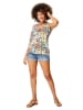 Aller Simplement Top wit/meerkleurig