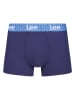 LEE Underwear 3er-Set: Boxershorts "Laver" in Blau/ Dunkelblau
