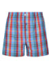 Wrangler 2er-Set: Boxershorts "Manta" in Hellblau/ Rot
