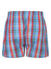 Wrangler 2er-Set: Boxershorts "Manta" in Hellblau/ Rot