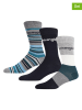 Wrangler 3er-Set: Socken "Denholm" in Schwarz/ Grau