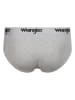 Wrangler 3er-Set: Slips "Norrie" in Schwarz/ Weiß/ Grau