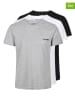 Wrangler 3-delige set: shirts "Foster" zwart/wit/grijs