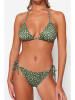 trendyol Bikini in Grün/ Weiß