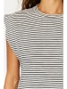 trendyol Shirt in Weiß/ Schwarz