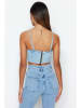 trendyol Top lichtblauw