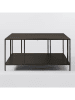 HanahHome Couchtisch "Uranus" in Schwarz - (B)80 x (H)40 x (T)80 cm