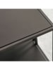 HanahHome Couchtisch "Uranus" in Schwarz - (B)80 x (H)40 x (T)80 cm