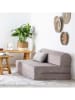 HanahHome Sofa 2-osobowa "Magic" w kolorze szarym - 120 x 75 x 82 cm
