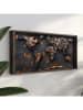 HanahHome Gerahmter Kunstdruck in Braun/ Schwarz - (B)120 x (H)60 cm