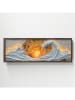 HanahHome Gerahmter Kunstdruck in Braun/ Bunt - (B)120 x (H)40 cm