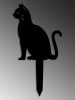 HanahHome Gartendekoration "Cat 02" in Schwarz - (B)20 x (H)38 cm